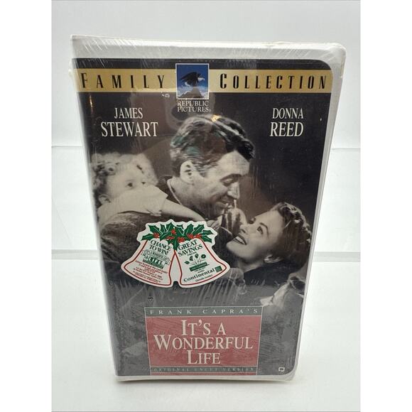Its a Wonderful Life (VHS, 1996,) NEW & Factory Sealed with Trading Cards RARE - Picture 1 of 14